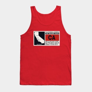 California CA Tank Top